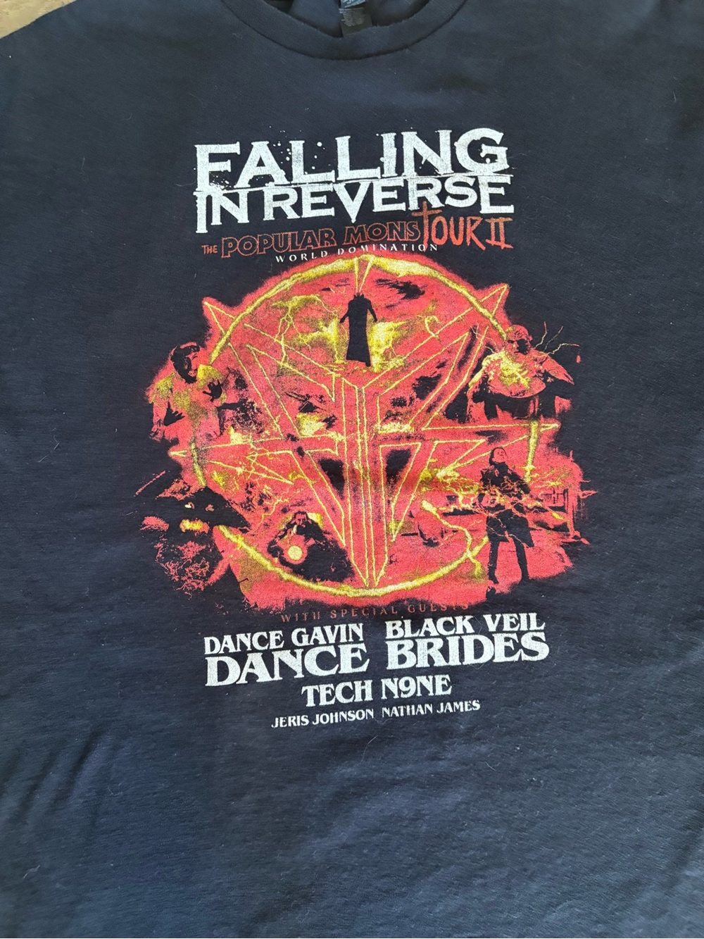 Falling In Reverse Black Graphic Band Tee View 4
